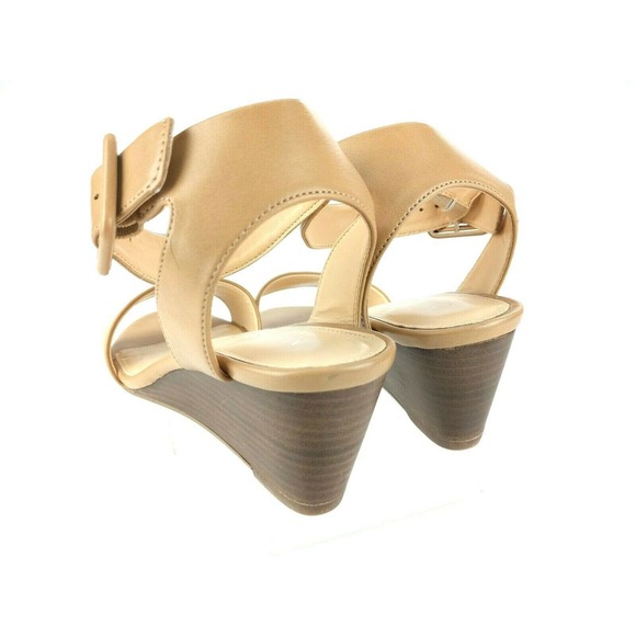 MICHAEL SHANNON RUBY WEDGE HEEL SANDALS SIZE 8.5 - Picture 4 of 6